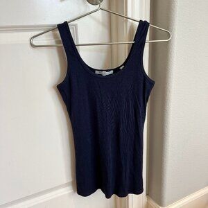 Bella Luxx Ribbed Tank Top Navy Blue Size S NWOT